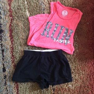 Shirt and shorts size small!